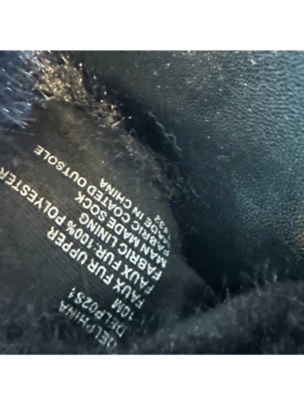 Steve Madden Delphina Faux Fur Open Toe Slide Slipper Sandals in Black - Picture 8 of 9